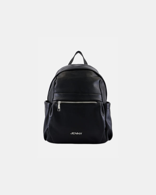 Jenny, Women Brand Logo Backpack Bag, Black