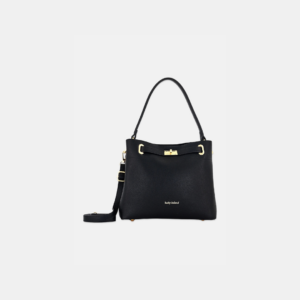 Kathy Ireland, Women Brand Logo Handbag, Black