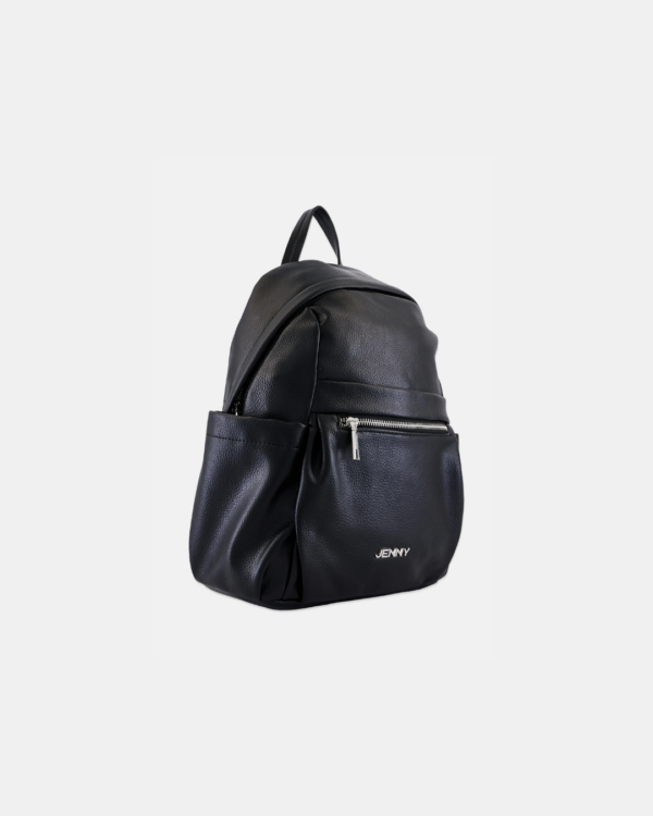 Jenny, Women Brand Logo Backpack Bag, Black