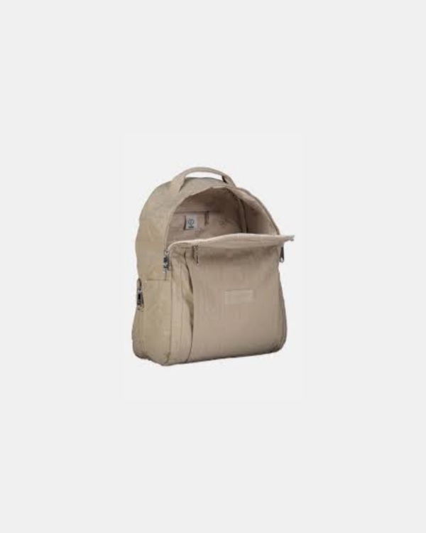 I Love Fashion, Women Brand Logo Backpack, Taupe
